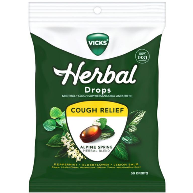 $2 off 2 TWO Vicks Herbal Drops 50 ct
