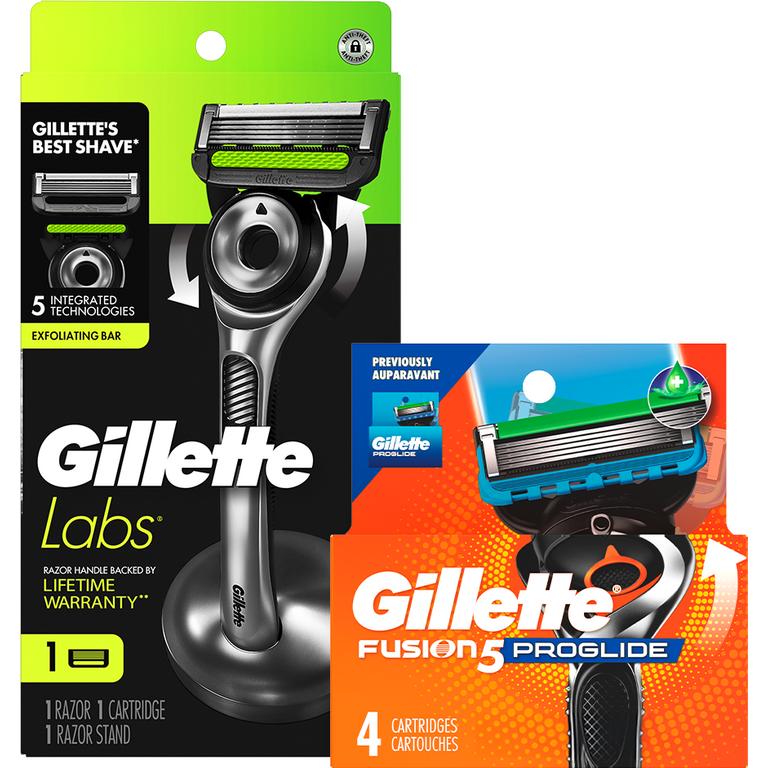 $5 off 1 ONE GilletteLabs Razor Pack with 1-4ct cartridge refill, OR ONE Proglide Razor Pack with 3-5ct cartridge refill, OR ONE Fusion5 Razor Pack with 4-7ct cartridge refill, OR ONE Skinguard Razor Pack with 4ct cartridge refill, OR ONE Mach3 Razor Pack with 5-6ct cartridge refill, OR ONE Gillette 4ct cartridge refill pack: Fusion5, Proglide, Intimate, OR GilletteLabs, OR ONE Gillette 8ct cartridge refill pack: Mach3 (excludes disposables and Venus Products).