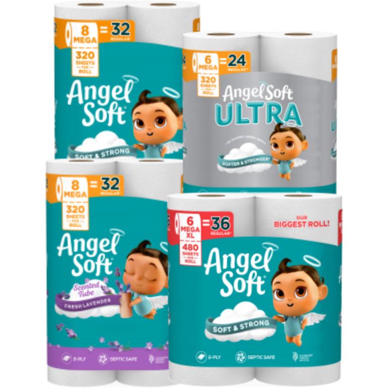 $0.50 off 1 off any ONE (1) package of Angel Soft® Bath Tissue, any size