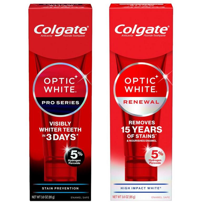 $4 off 1 On any Colgate Optic White Pro Series or Renewal Toothpaste (including multipacks)