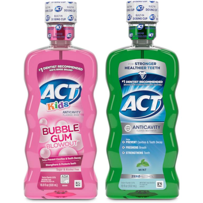 $1 off 1 any ONE (1) ACT® Kids or Adult product (excludes Kids Toothpaste, trial/travel sizes)