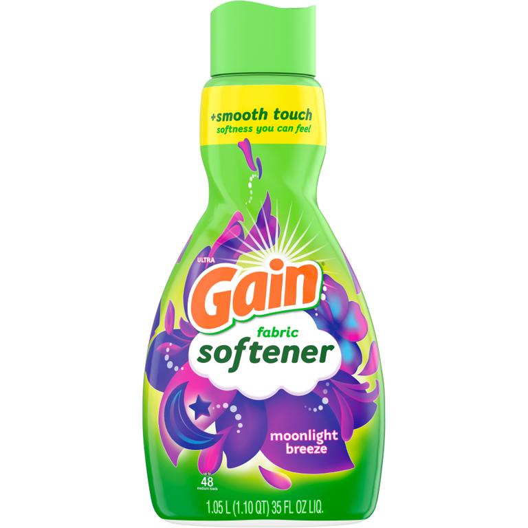 $1 off 1 ONE Gain Liquid Fabric Softener 35-44 oz OR Gain In-Wash Scent Boosters 4.3-6.5 oz OR Gain Sheets 105-120 ct OR Gain Mega Sheets 60 ct (excludes Gain Rinse, Gain Flings, Gain Ultra Flings, Gain Liquid/Powder Laundry Detergent, Gain Essential Oils and trial/travel size).