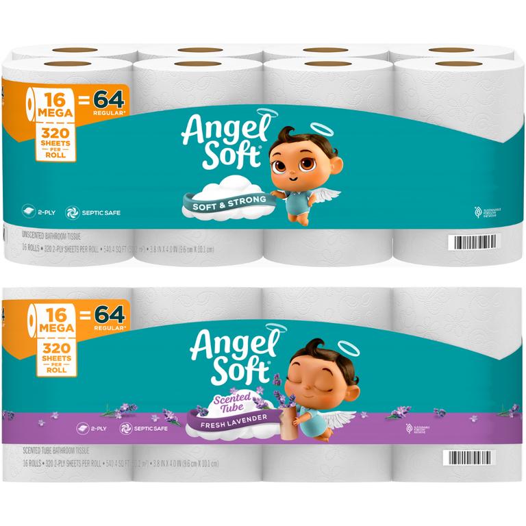 $1 off 1 off any ONE (1) package of Angel Soft® Bath Tissue, 16 Mega Roll.
