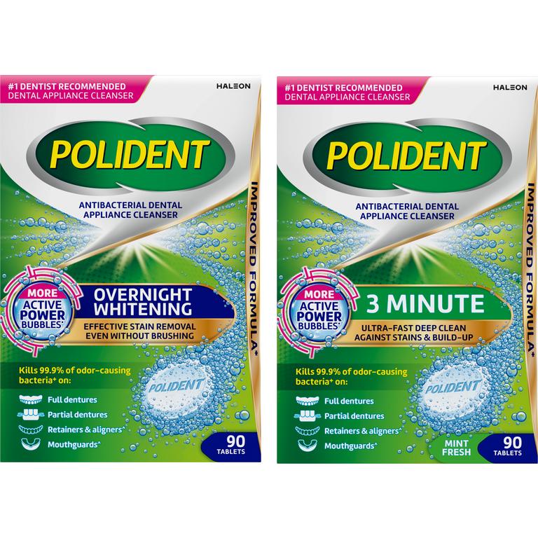 $2.50 off 1 on any ONE (1) Polident® denture cleanser tablets 90ct. or larger