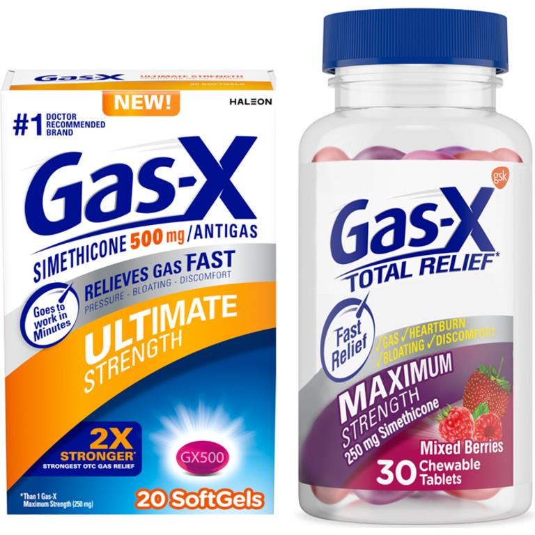 $1.50 off 1 on any ONE (1) Gas-X product (18ct. or larger)