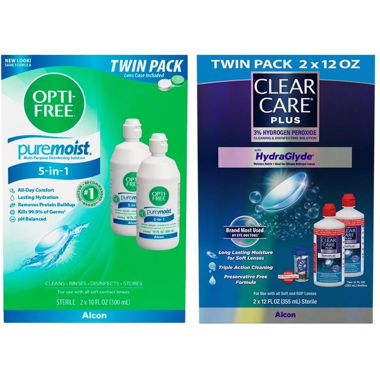 $6 off 1 On Any ONE (1) OPTI-FREE® or CLEAR CARE® Solution Twin Pack Only