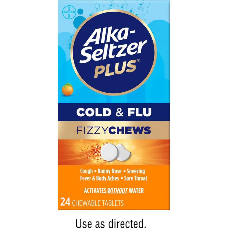 $4 off 1 on any ONE (1) Alka-Seltzer Plus® FizzyChews 24ct Only