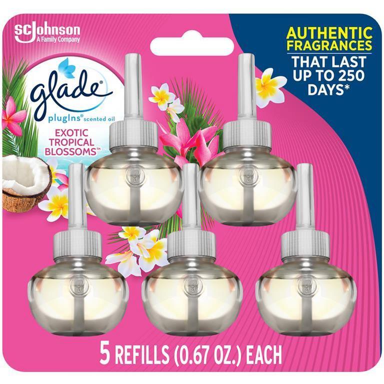 $1.25 off 1 On Any ONE (1) Glade® Plugins® Scented Oil Refills 2 ct or 5 ct