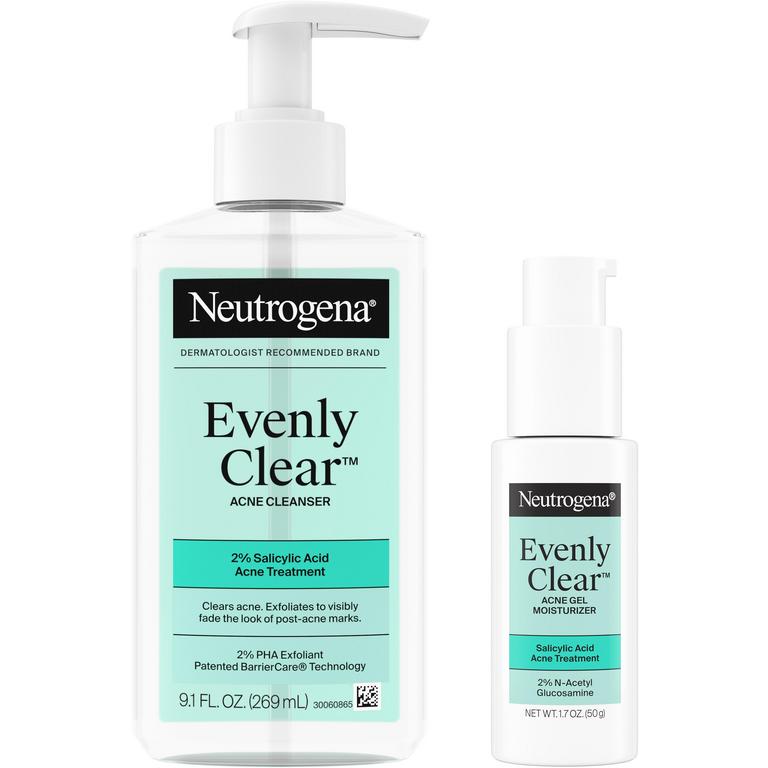 $4 off 1 on any ONE (1) NEUTROGENA® Evenly Clear product (excludes trial/travel)