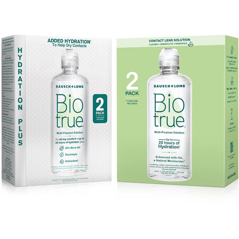 $6 off 1 Any ONE (1) Biotrue Multi-Purpose Solution Original or Hydration Plus Twin Pack (2x10 oz)