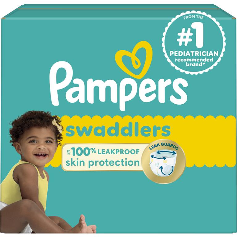 $3 off 1 ONE Super Pack Pampers Swaddlers Diapers (excludes Swaddlers360).