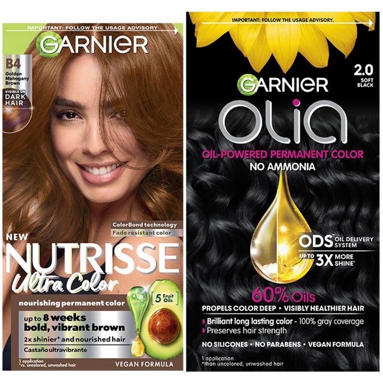 $4 off 2 on TWO (2) select Garnier Nutrisse or Olia Hair Color products