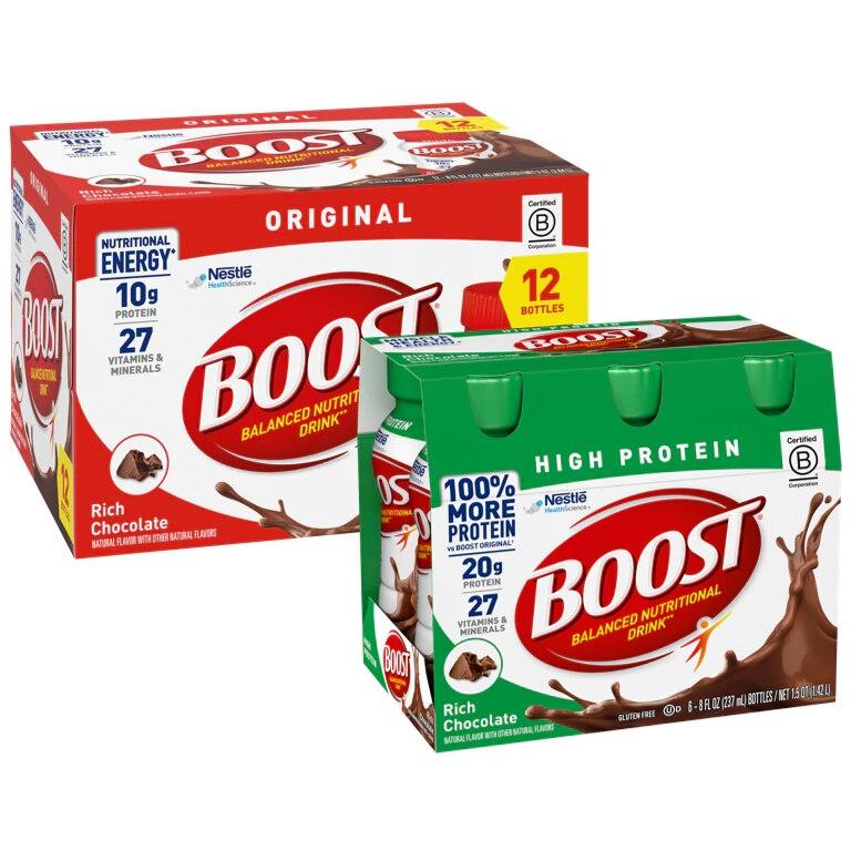 $5 off 2 on any TWO (2) BOOST® Nutritional Drinks 4pk or Larger