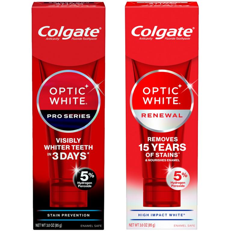 $3 off 2 On any TWO (2) Colgate Optic White Pro Series or Renewal Toothpastes