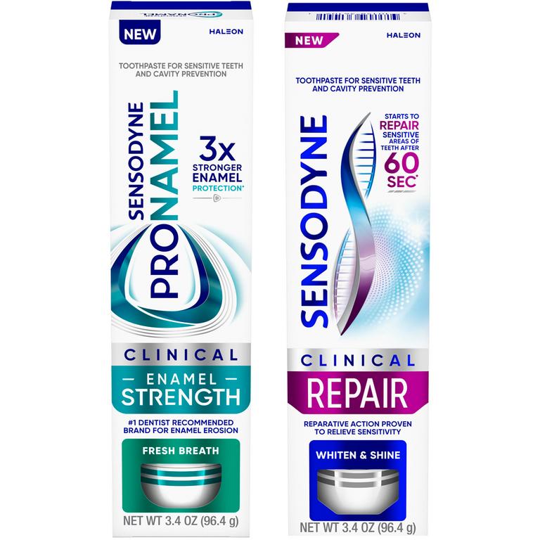 $2.50 off 1 on ONE (1) Sensodyne or Pronamel Clinical Toothpaste