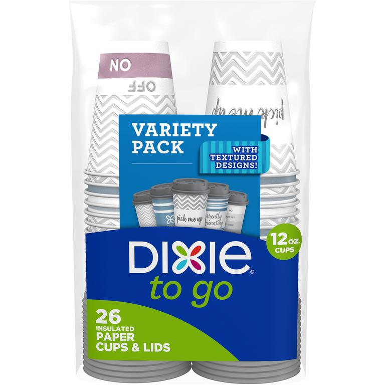 $0.50 off 1 on any ONE (1) package of Dixie® To Go Cups, 12oz 26ct. 