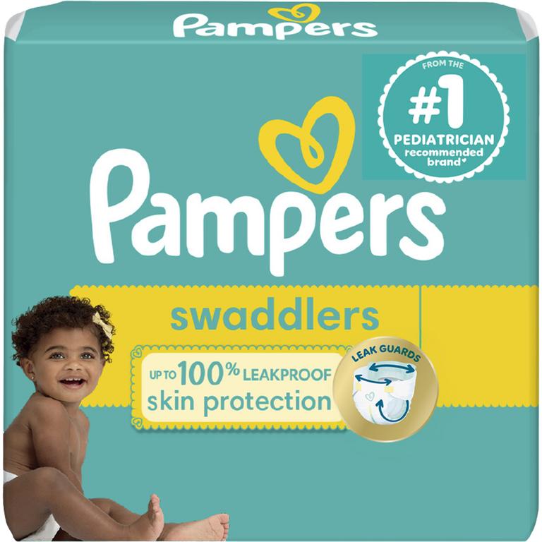 $3 off 2 TWO Jumbo BAGS Pampers Swaddlers Diapers (excludes Swaddlers360).
