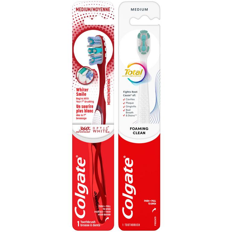 $3 off 2 On any TWO (2) Colgate 360°, Total, Gum Health, Expert or Optic White Manual Toothbrushes