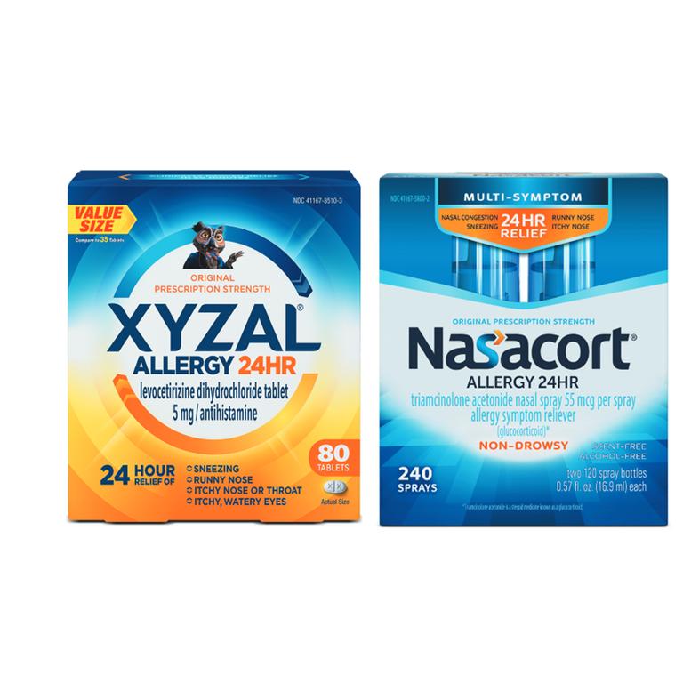 $8 off 1 on ONE (1) NASACORT 240 Sprays OR XYZAL 80ct