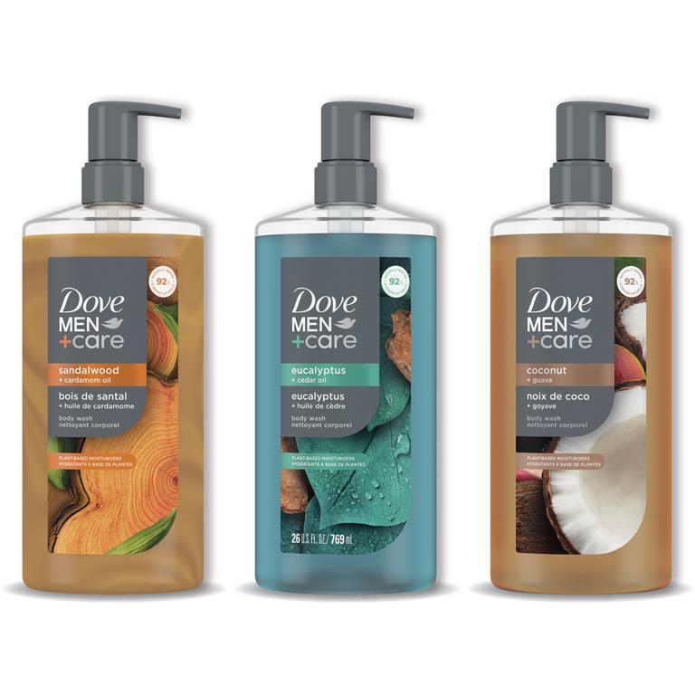 $5 off 2 on any TWO (2) Dove Men+Care Plant Powered Body Washes 18oz+, Scrubs 9oz (excludes items and sizes not listed)