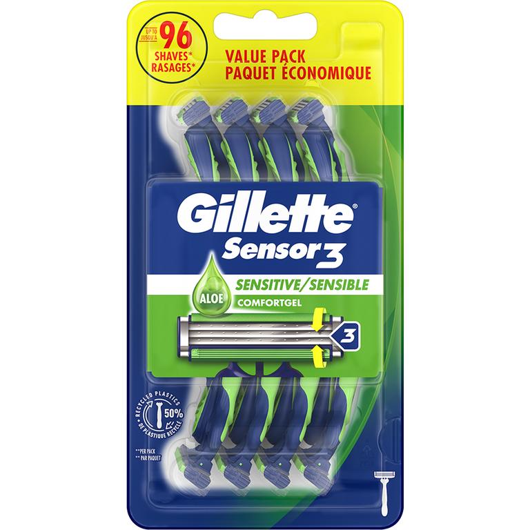 $3 off 1 ONE Gillette Disposable Razor (excludes Gillette Black, Prestobarba2 5ct, Gillette Refillable Handles, Gillette Blade Refills, and Venus Products).