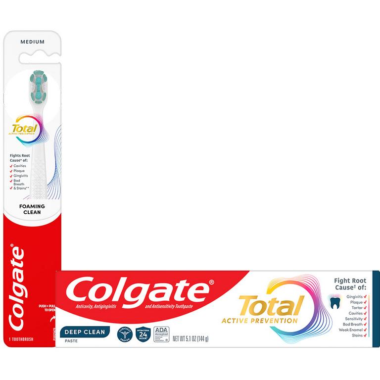 $2.50 off 1 On any ONE (1) Colgate Total Toothpaste (5.1oz), Total Manual Toothbrush (1pk) or Total Mouthwash (33.81oz)