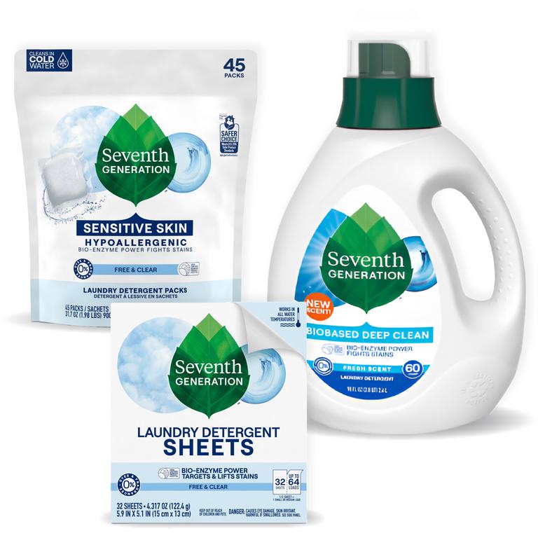 $2 off 1 on any ONE (1) Seventh Generation® Liquid Laundry Detergent, Packs, Laundry Detergent Sheets, or EasyDose™