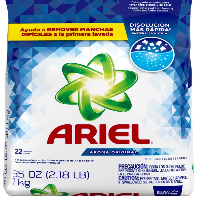 $0.50 off 1 ONE Ariel Powder Laundry Detergent 22-44 ld (excludes trial/travel size).