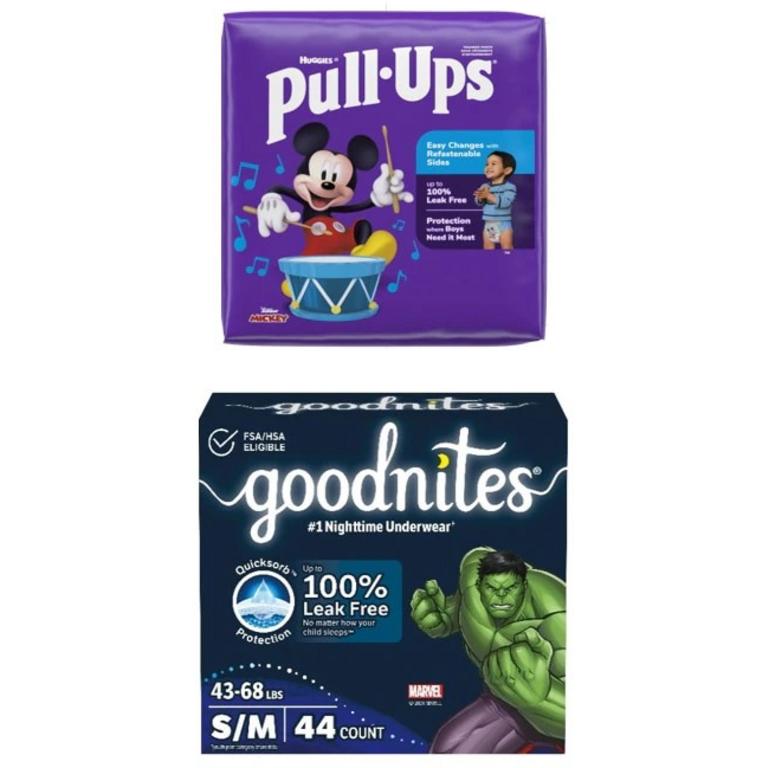 $3 off 2 off TWO (2) packages of Pull-Ups® Training Pants, Night*Time™ or Goodnites® Youth Pants (8 ct. or higher. Not valid on Trial Packs)