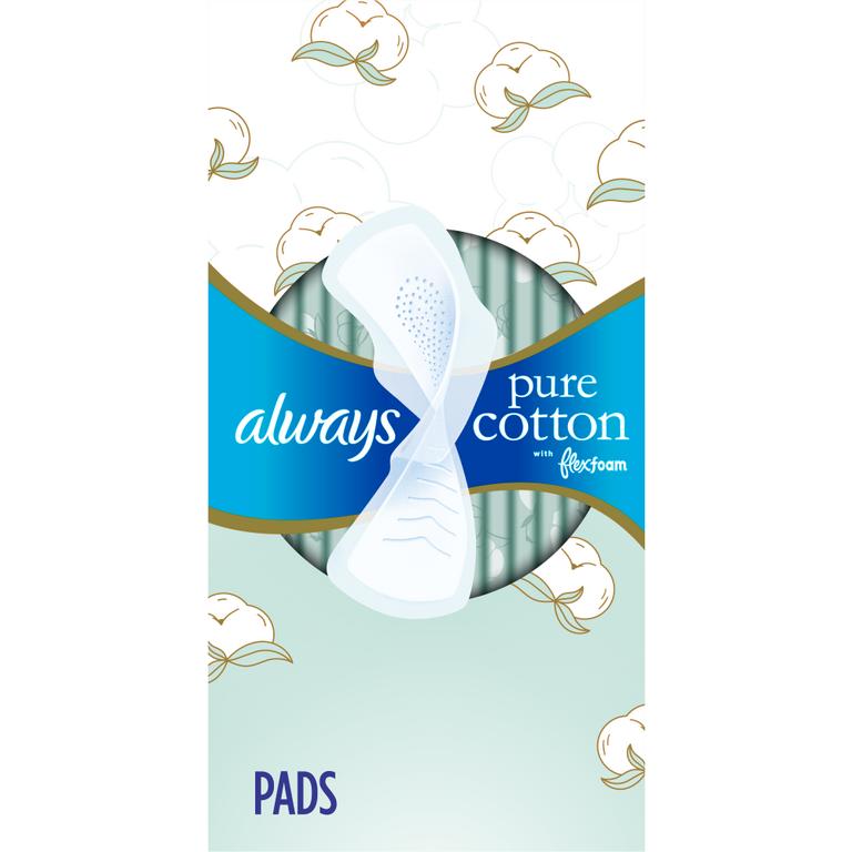 $2 off 2 TWO Always Pure Cotton Pads (12ct -34ct) (excludes Always Infinity, Radiant & Pocket).