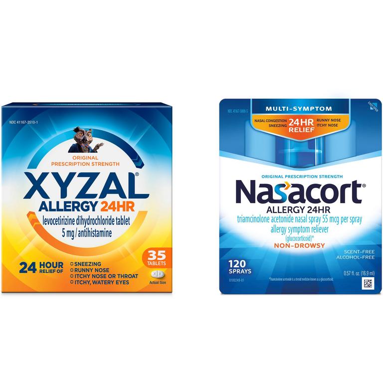 $5 off 1 on ONE (1) XYZAL® 35 or 55ct or NASACORT® 60-120 Spray Allergy Product