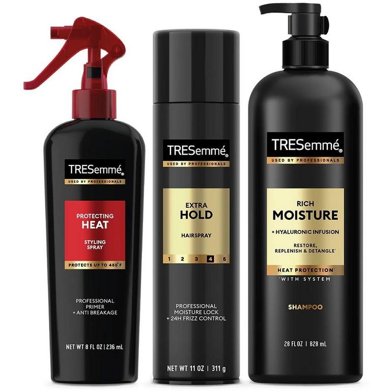 $4 off 2 off any TWO (2) TRESemmé® Products (excludes Hair Spray 4.2 oz or smaller, gel 5 oz or smaller, 16.5oz SH/CD , trial & travel, twin packs, and A List Products)