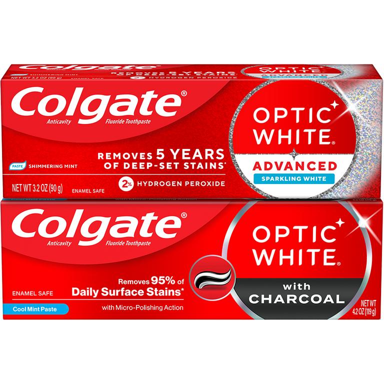 $3 off 1 On any ONE (1) Colgate Optic White Advanced (3.2oz), Optic White Charcoal (4.2oz), Optic White Purple (4.2oz), Total Plaque Pro Release (3oz), or Colgate Total Gum Protect (3oz) Toothpaste