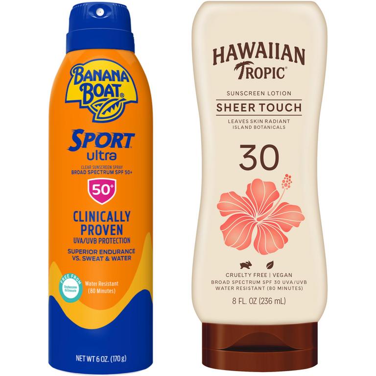 $2 off 1 on ONE (1) Banana Boat® or Hawaiian Tropic® Sun Care Product (excludes 1 oz., 1.8 oz., 2 oz., lip balm & trial sizes)