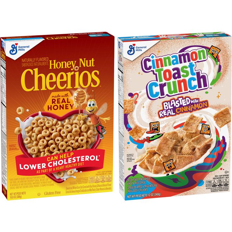$1 off 2 When you buy TWO(2) BOXES any flavor General Mills cereal or granola listed: Cheerios™, Cinnamon Toast Crunch™, Lucky Charms™, Reese’s Puffs, Chex™, Cocoa Puffs™, Trix™, Cookie Crisp™