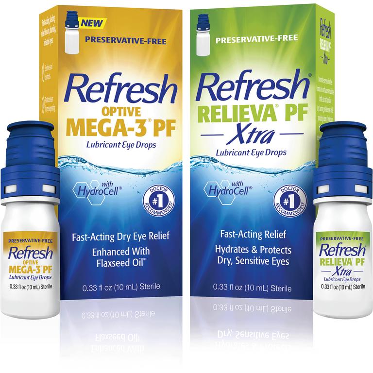 $8 off 2 on TWO (2) packages of Refresh® Eye Drops (excludes Refresh Tears® 15mL, Refresh Plus® 30ct, and Refresh Contacts® 12mL)
