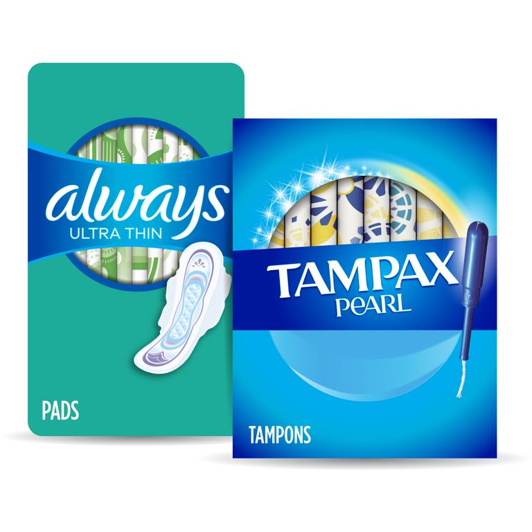 $3 off 2 TWO Tampax Tampon (14ct or higher), Always Pad (10ct or higher), Always liner (30ct or higher), or Always ZZZ (7ct) (excludes trial/travel size).