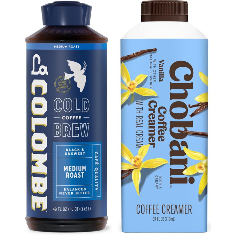 $1 off 2 on TWO (2) Chobani® Creamer, Oatmilk or La Colombe Coffee