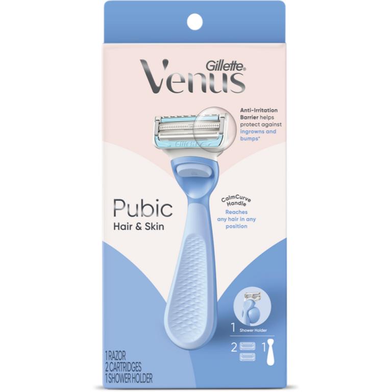 $3 off 1 ONE Venus Pubic Hair & Skin Razor OR Care Item (excludes Gillette Products, and trial/travel size).