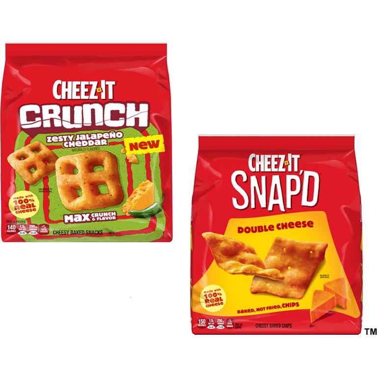 $1 off 1 on any ONE (1) Cheez-It® Crunch or Cheez-It® Snap'd® Baked, Not Fried, Chips