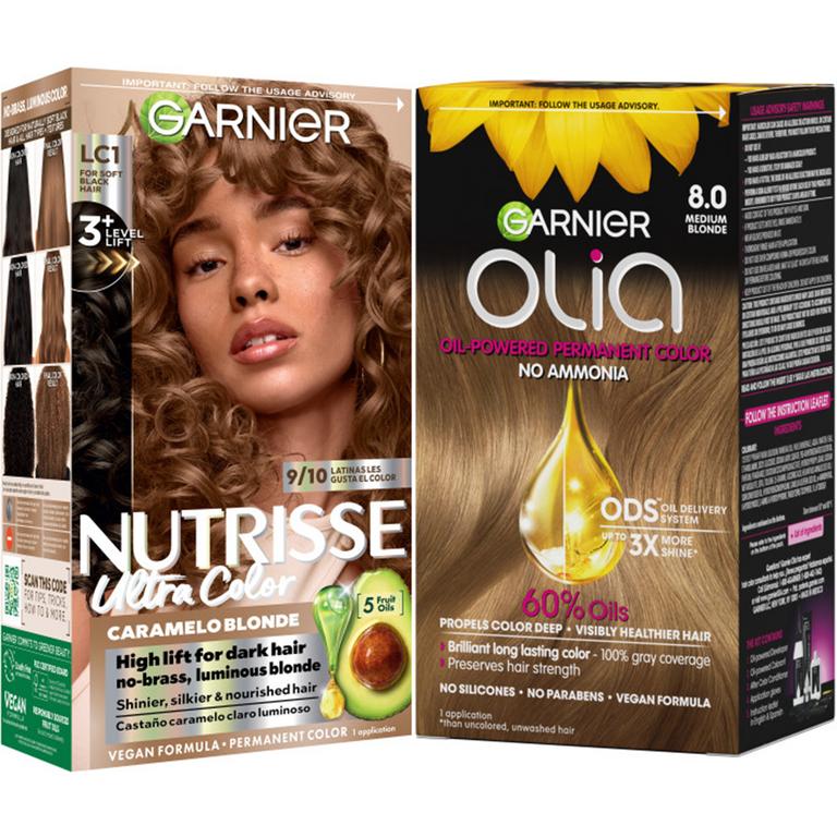 $4 off 2 off ANY TWO (2) Garnier® Nutrisse® or Olia® haircolor products