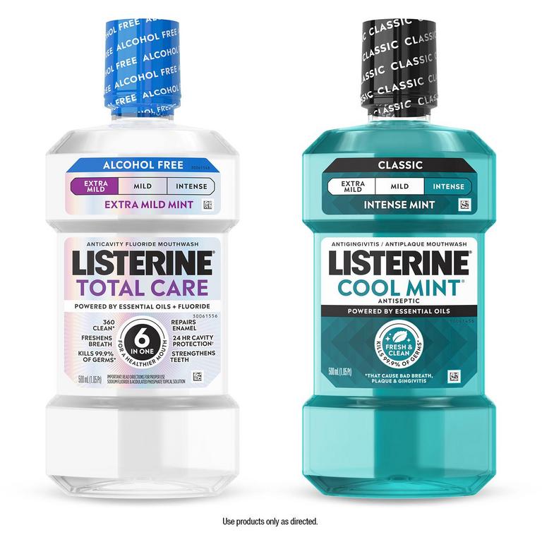 $2 off 2 on any TWO (2) LISTERINE® Mouthwash products (500 mL or larger), POCKETPAKS® products (72ct. or larger), or single use liquid packs (15 ct or larger)