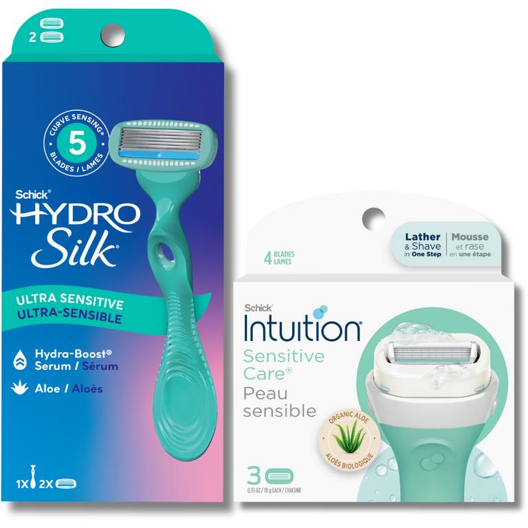 $2 off 1 on ONE (1) Schick® Hydro Silk®, Intuition® or Quattro for Women® Razor or Refill or Schick Hydro Silk® Wax or Dermaplaning Wand or Refill (excl. Schick® Disposables)