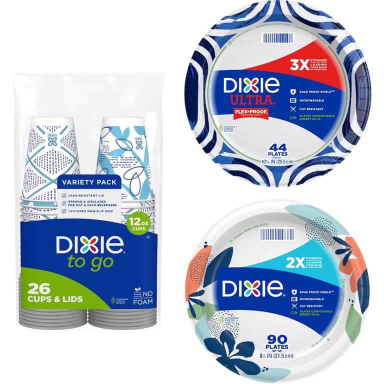 $0.50 off 1 on any ONE (1) Package of Dixie® To Go 12oz 26ct, OR Dixie® Plate 8.5