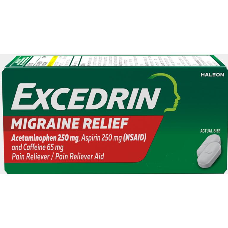 $2.50 off 1 on any ONE (1) Excedrin 80ct or larger