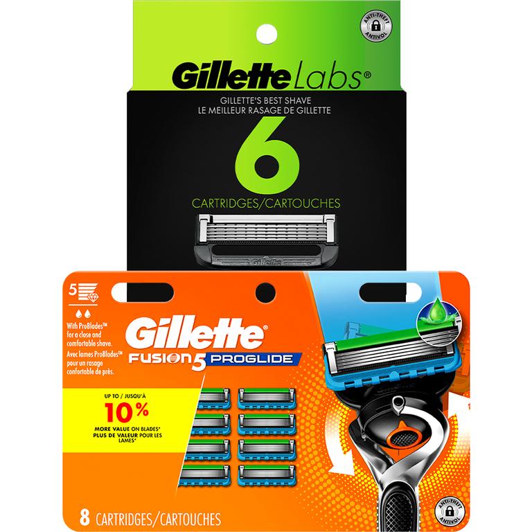 $5 off 1 ONE Gillette Cartridge refill pack 4ct and up (excludes 1-3ct cart refills, Mach 3 4ct carts, Disposables, Venus products, and trial/travel size).