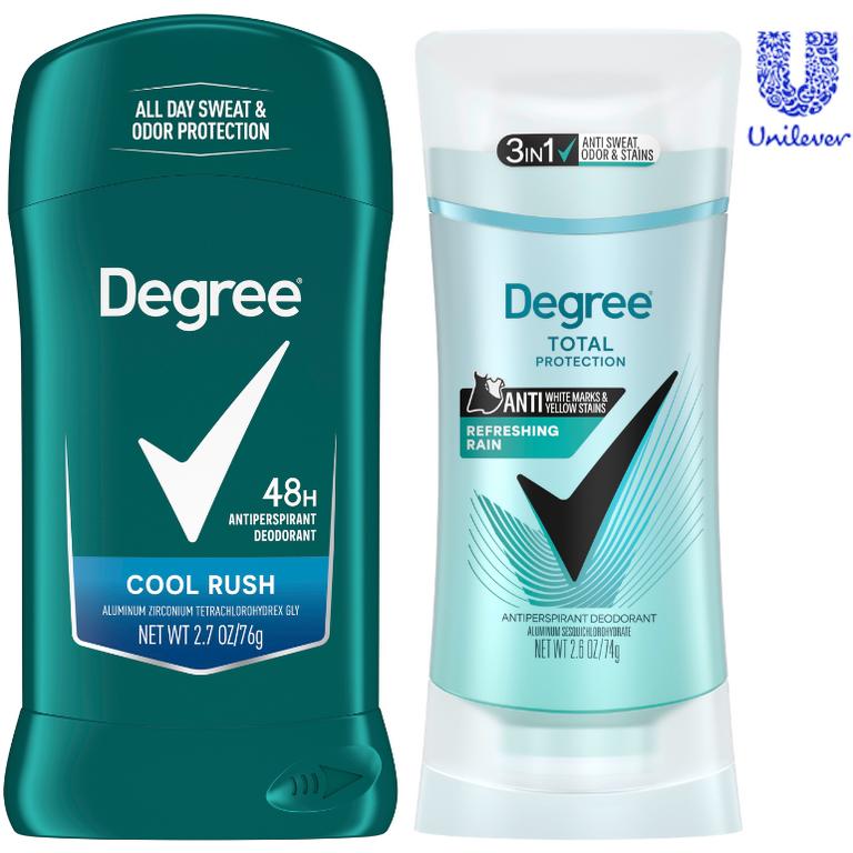 $4 off 2 on TWO (2) Degree deodorant products.