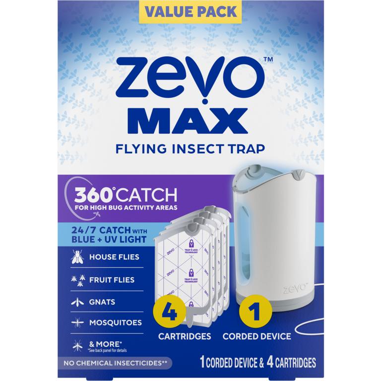 $5 off 1 ONE Zevo MAX Flying Insect Trap Starter Kit + 4 Cartridges.