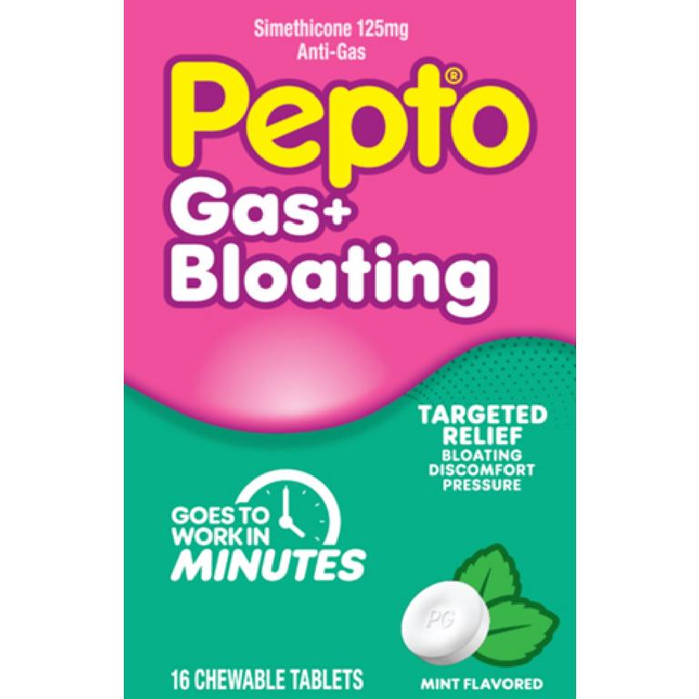 $0.50 off 1 ONE Pepto Gas and Bloating Chewable Product (excludes travel/trial size & Gas and Bloating Softgel)