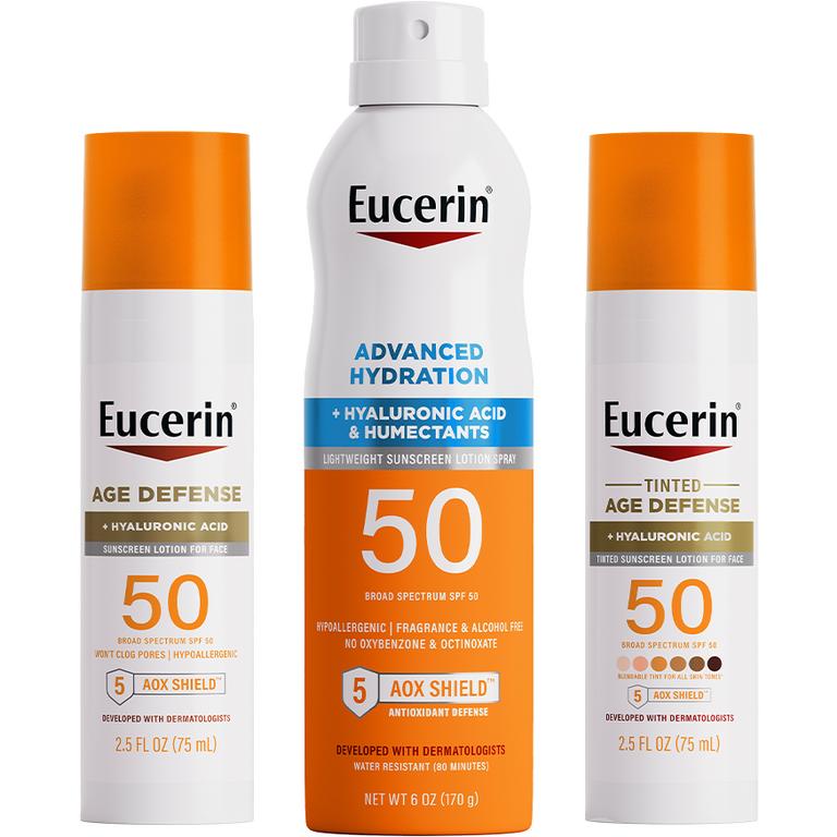 $4 off 1 on any* ONE (1) Eucerin® Sun Product *Excludes travel/trial products